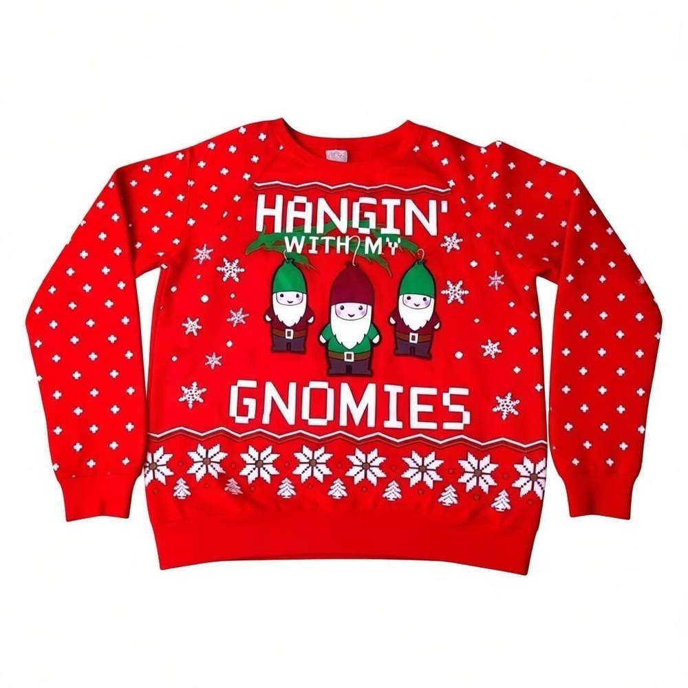 CHRISTMAS SWEATER | “Hangin with my Gnomies” - Womens Size XS